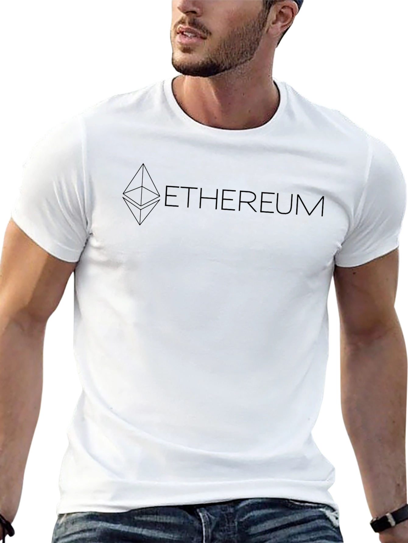 Ethereum Crypto Black T-Shirt - Modern Digital Currency Tee