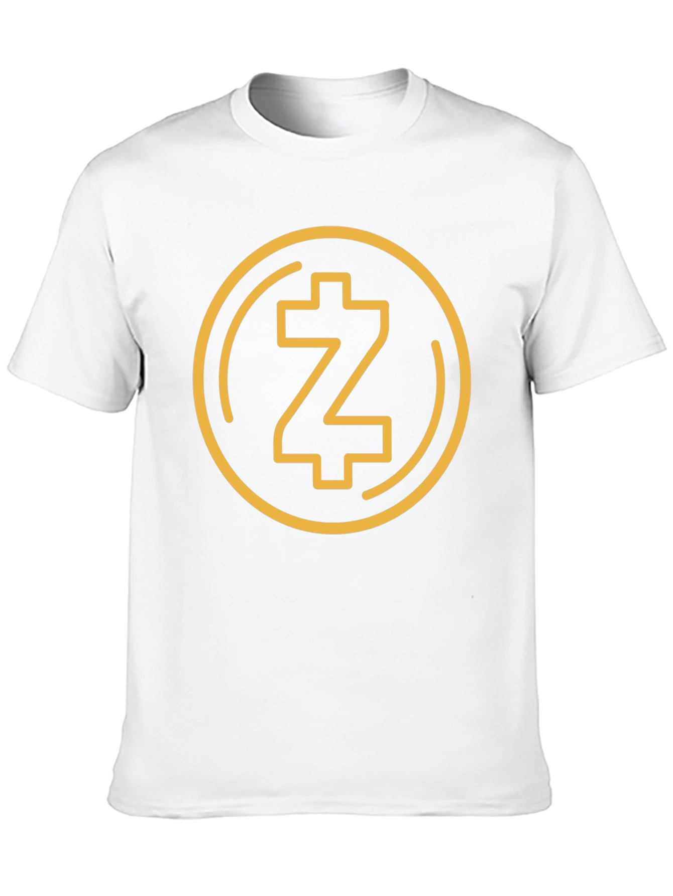 Black T-Shirt with Gold Crypto Coin Z Design