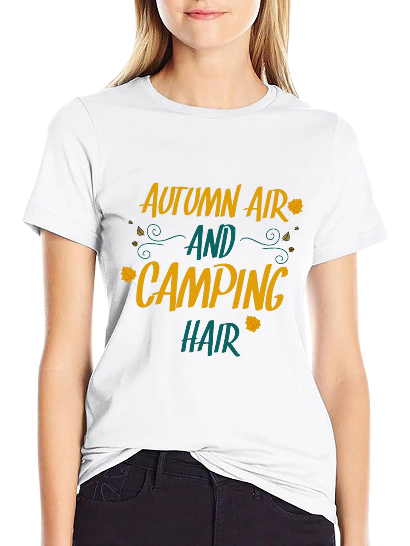 Autumn Air Camping Hair Graphic Tee