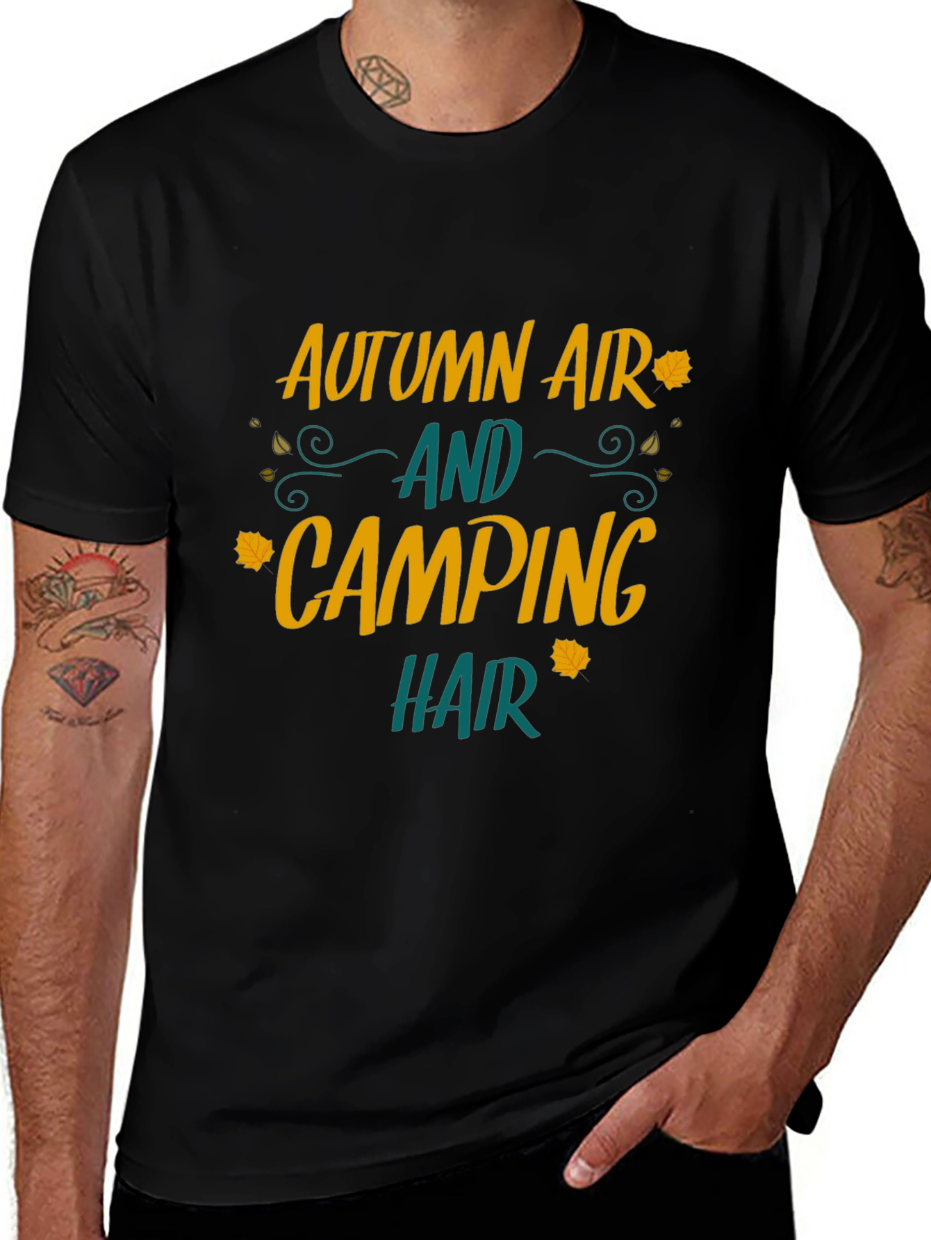 Autumn Air Camping Hair Graphic Tee