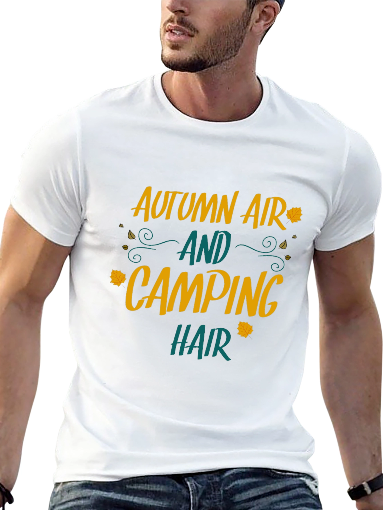 Autumn Air Camping Hair Graphic Tee