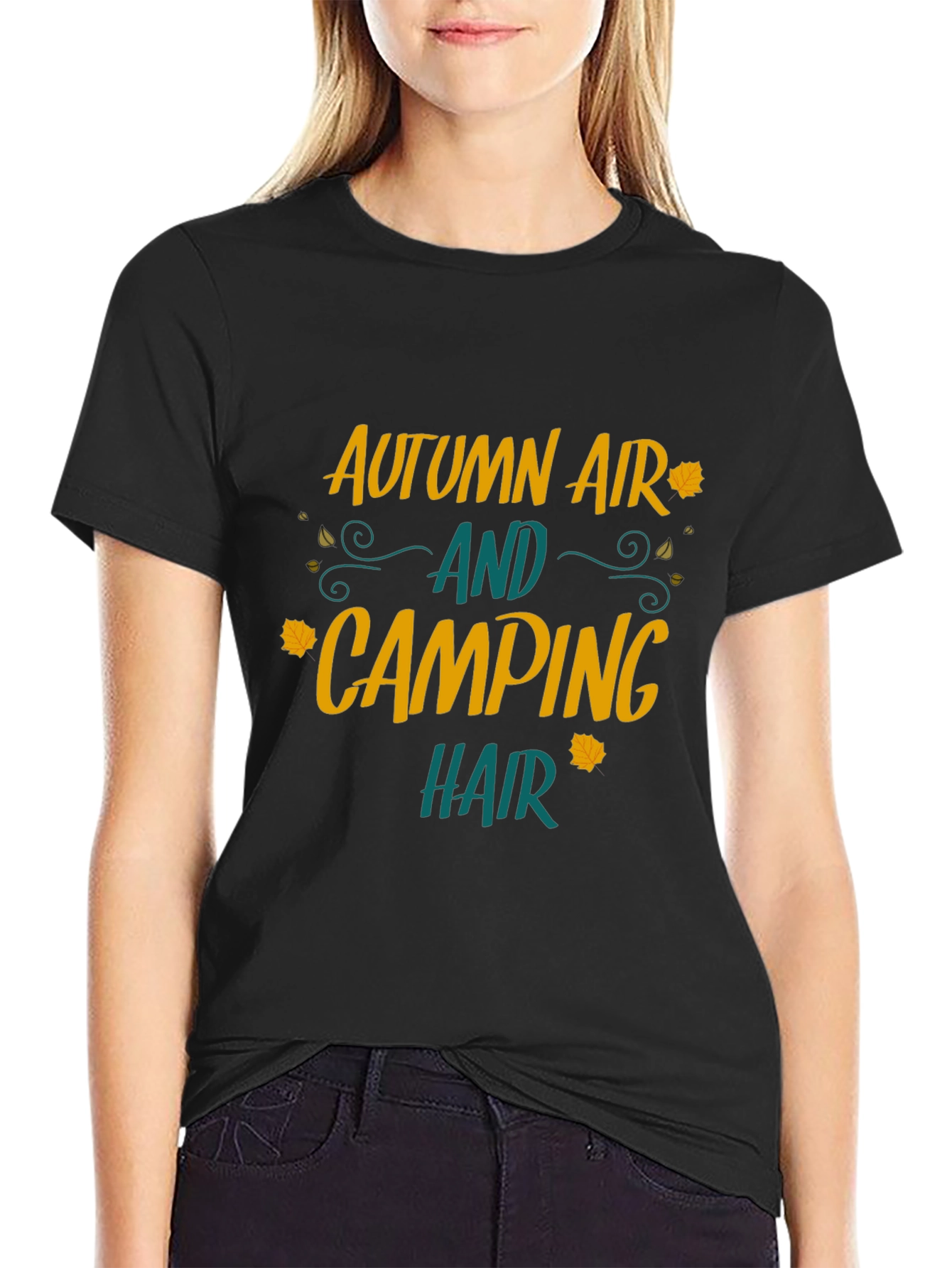 Autumn Air Camping Hair Graphic Tee
