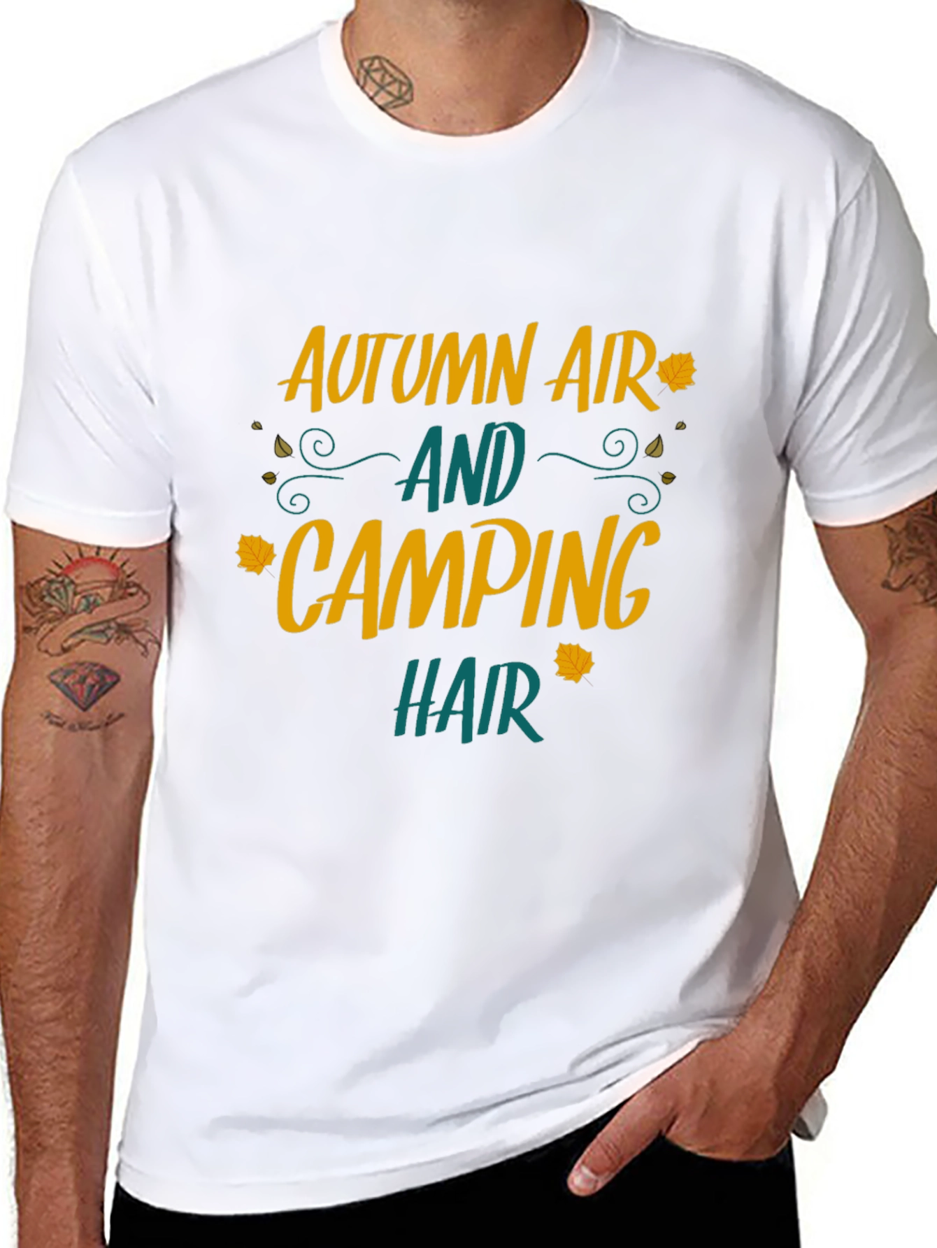 Autumn Air Camping Hair Graphic Tee
