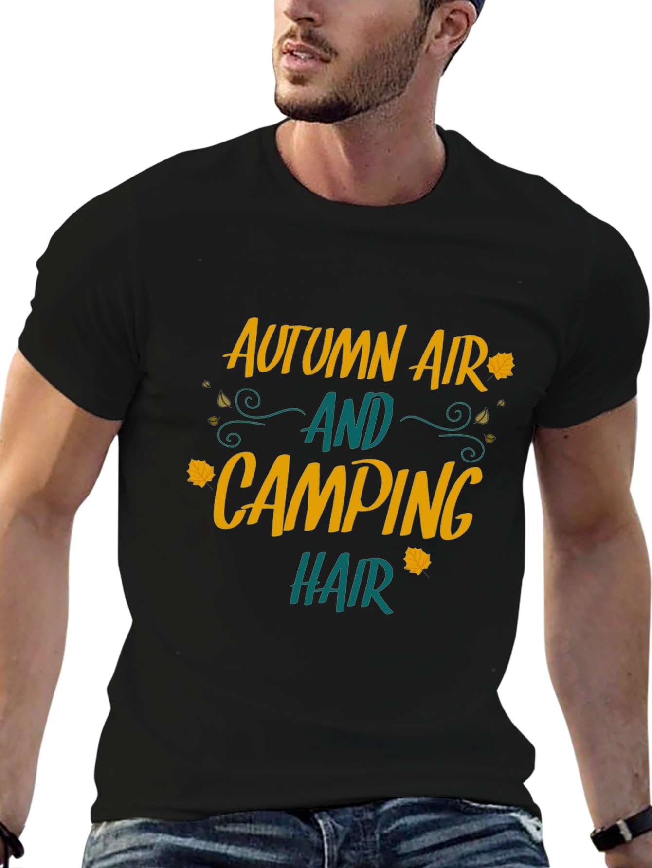 Autumn Air Camping Hair Graphic Tee