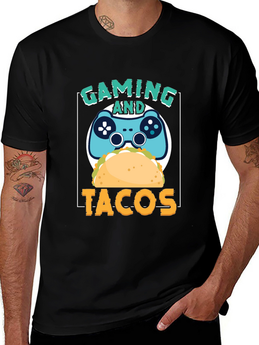 Gaming and Tacos Graphic T-Shirt