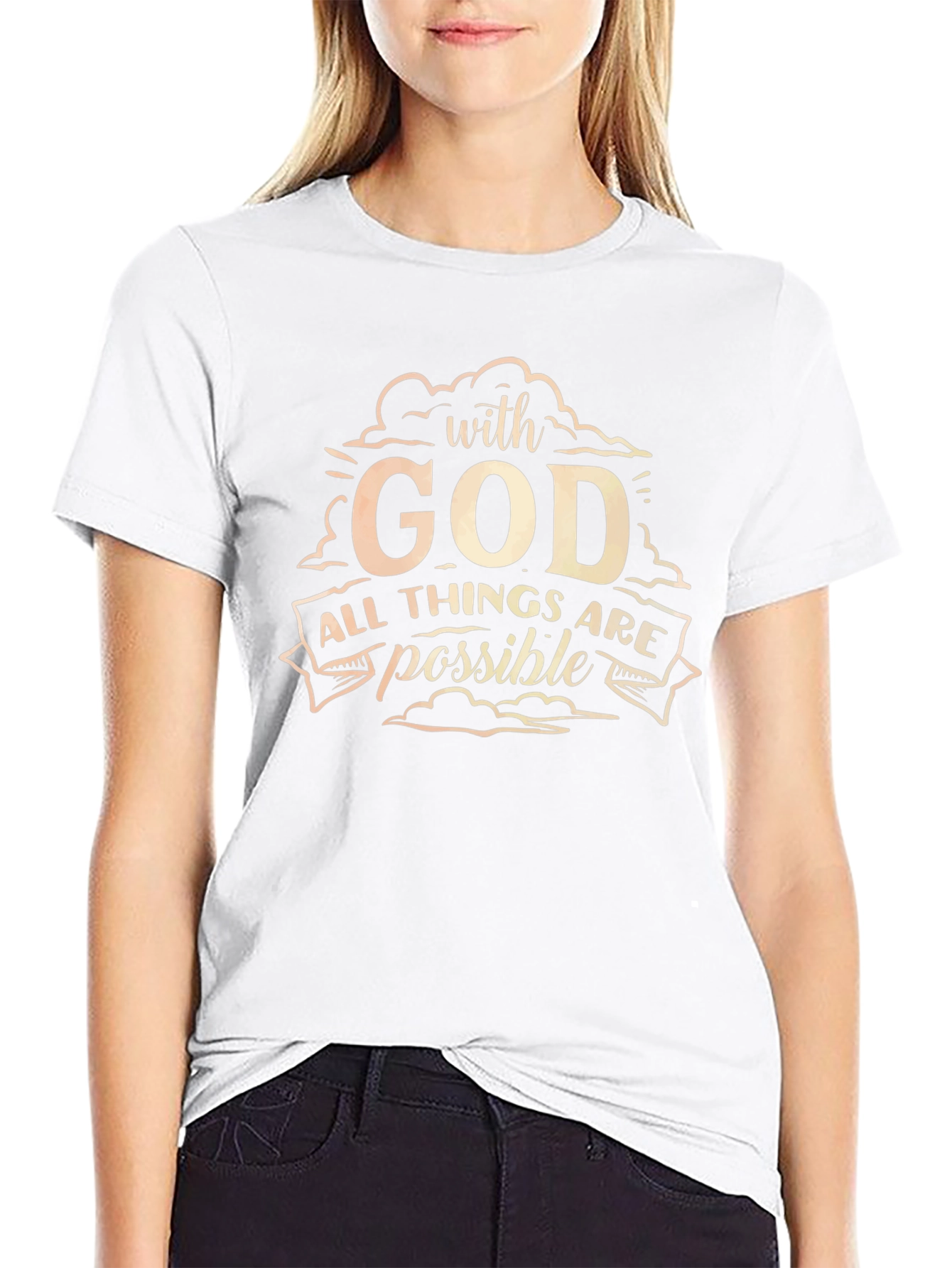 Faith-Based T-Shirt: With God All Things Are Possible