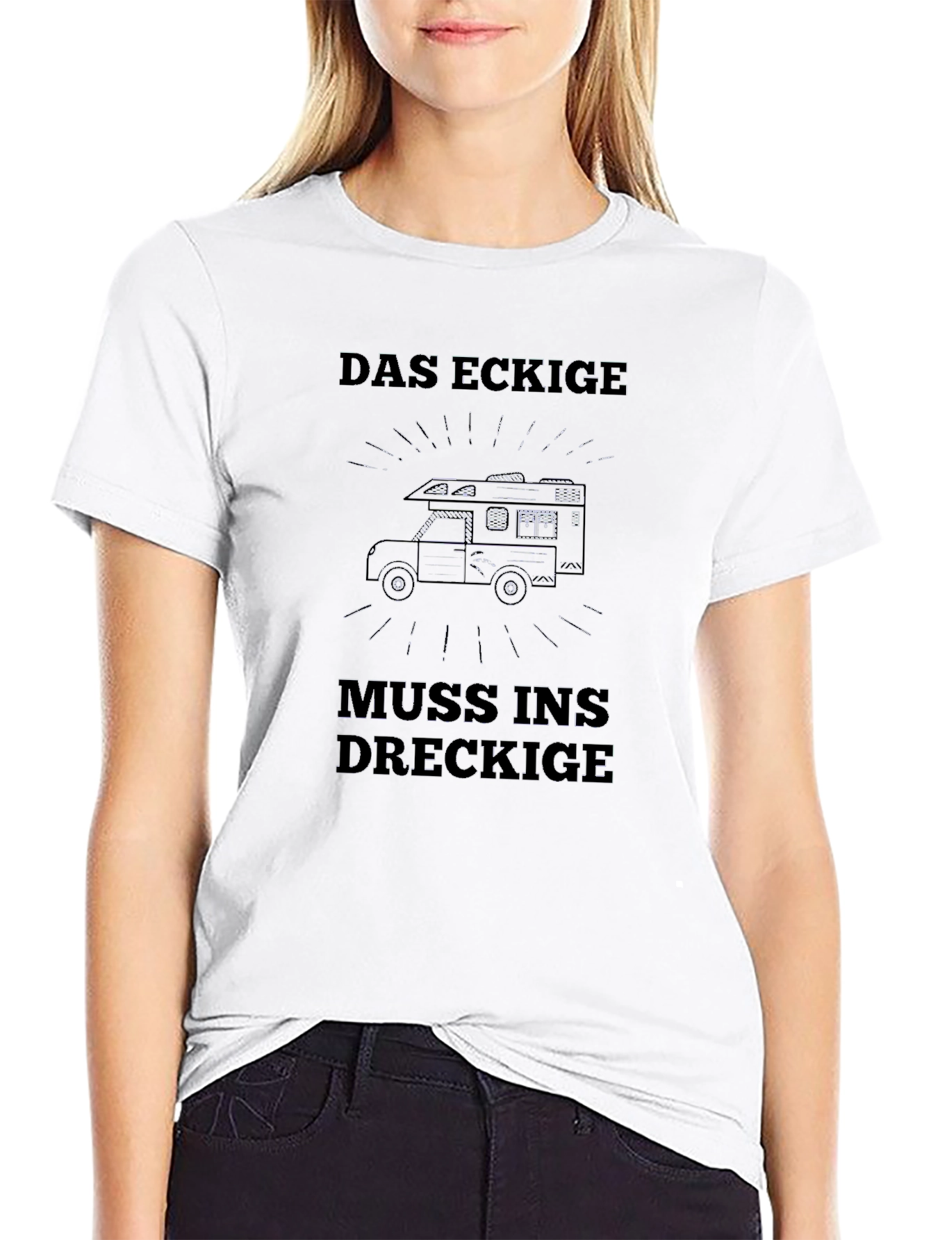Das Eckige Camper T-Shirt - Black