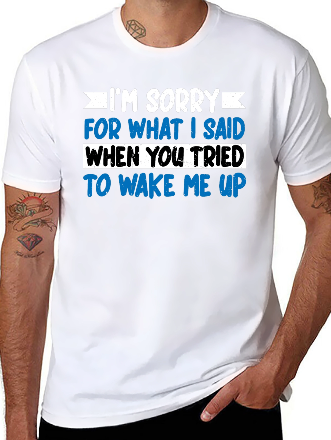 Funny Wake Up Apology T-Shirt - Sarcastic Graphic Tee
