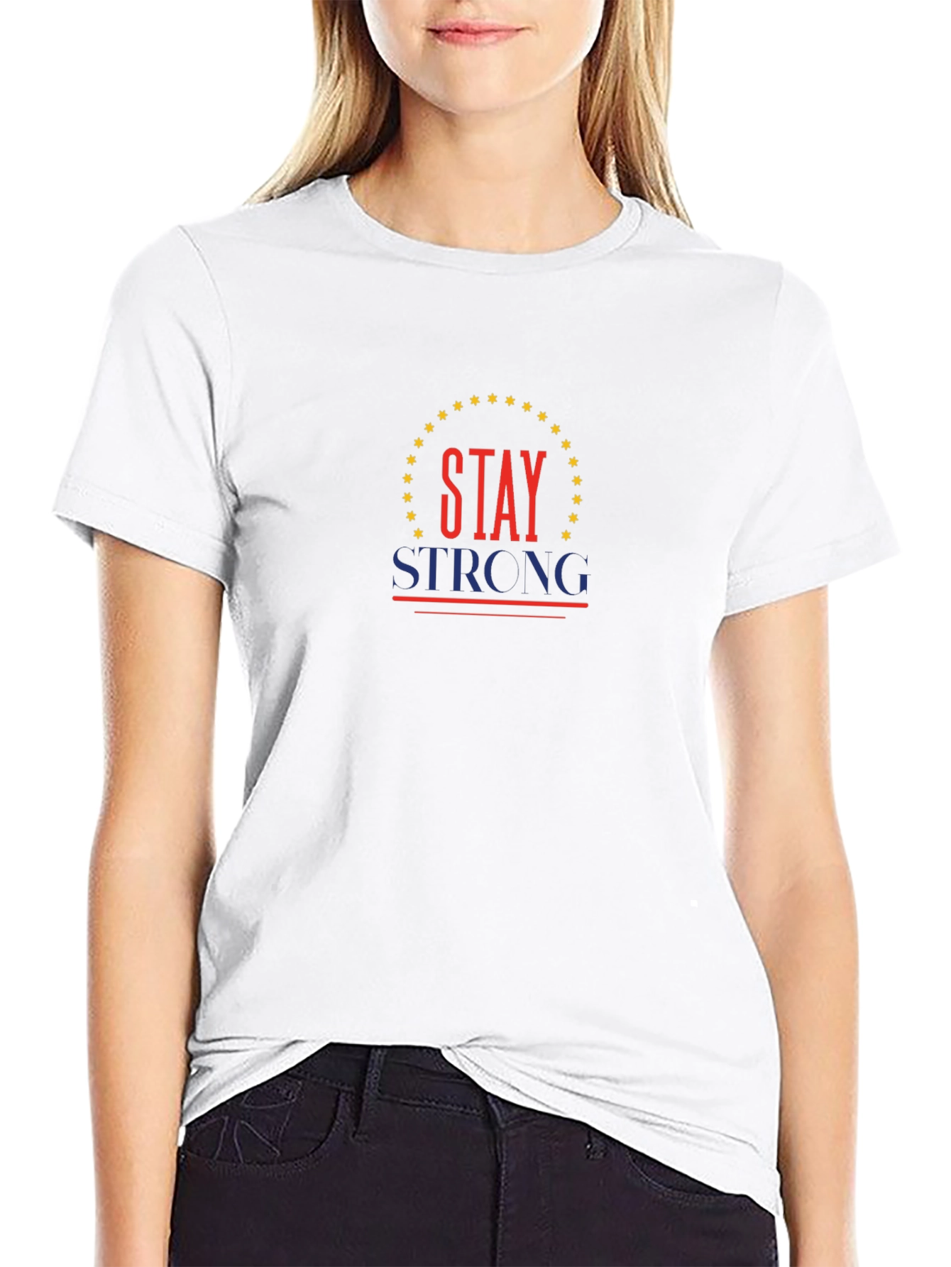Stay Strong Graphic Tee - Classic Black T-Shirt