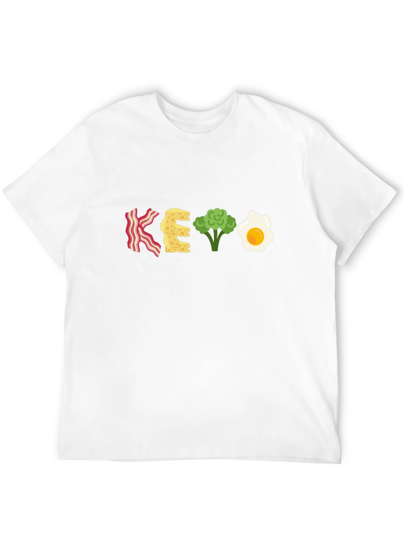 Keto Diet T-Shirt - Bacon Cheese Broccoli Egg
