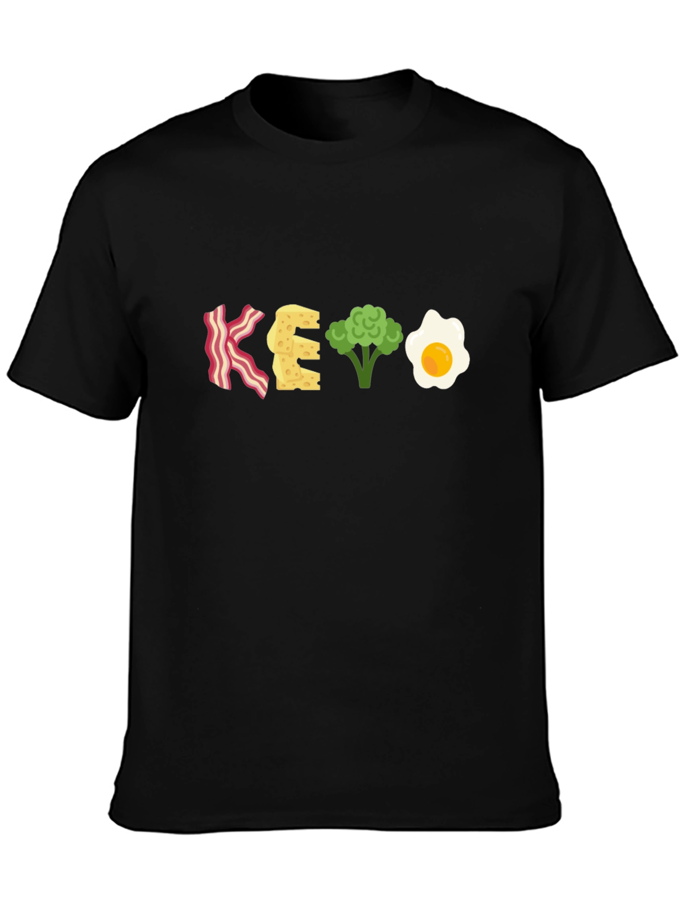 Keto Diet T-Shirt - Bacon Cheese Broccoli Egg