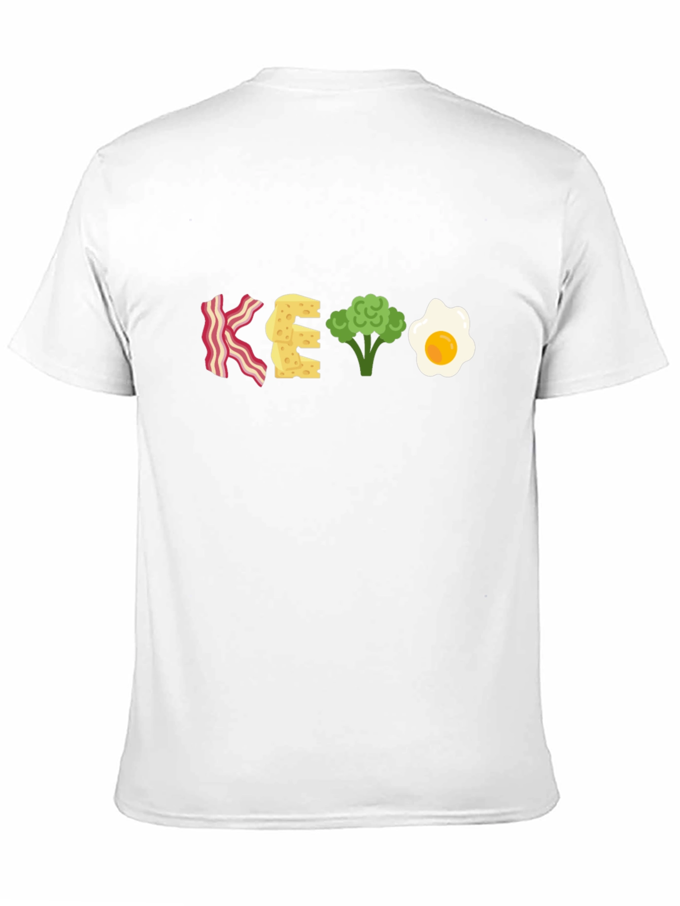 Keto Diet T-Shirt - Bacon Cheese Broccoli Egg