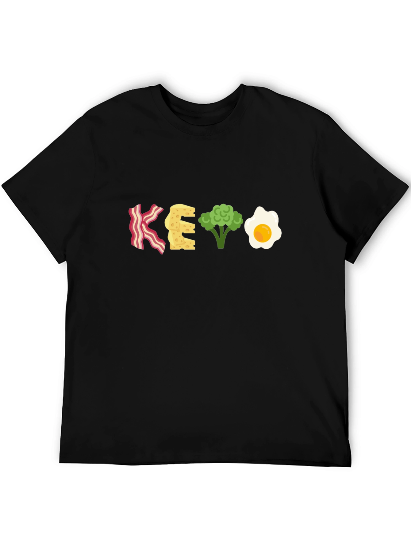 Keto Diet T-Shirt - Bacon Cheese Broccoli Egg