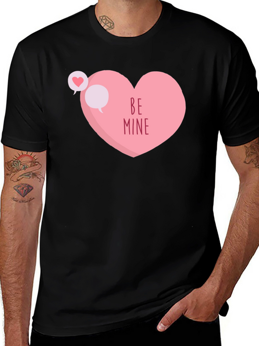 Be Mine Heart Graphic T-Shirt - Valentines Day