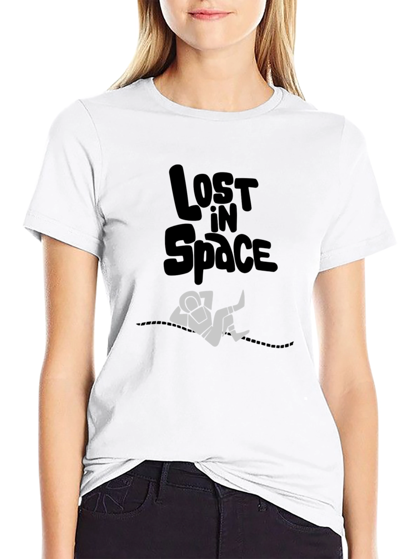Lost in Space Graphic Print Mens T-Shirt