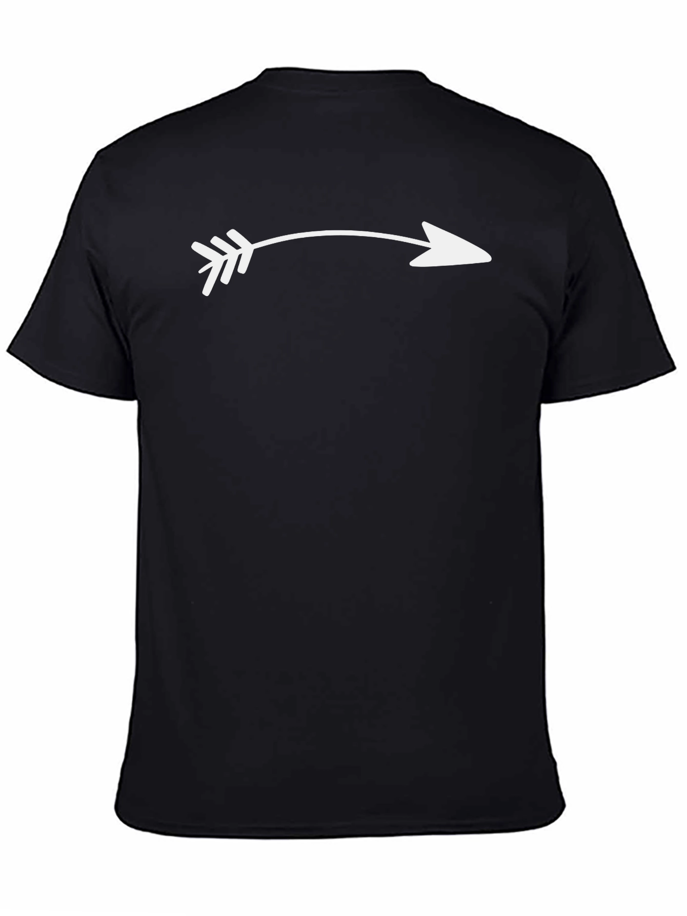 Arrow Graphic Tee - Black Casual Style