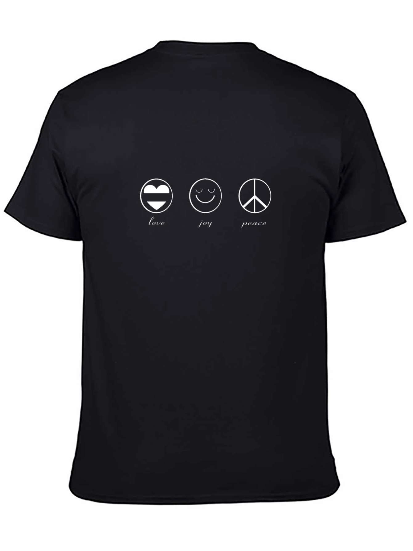 Love Joy Peace Graphic Tee - Black