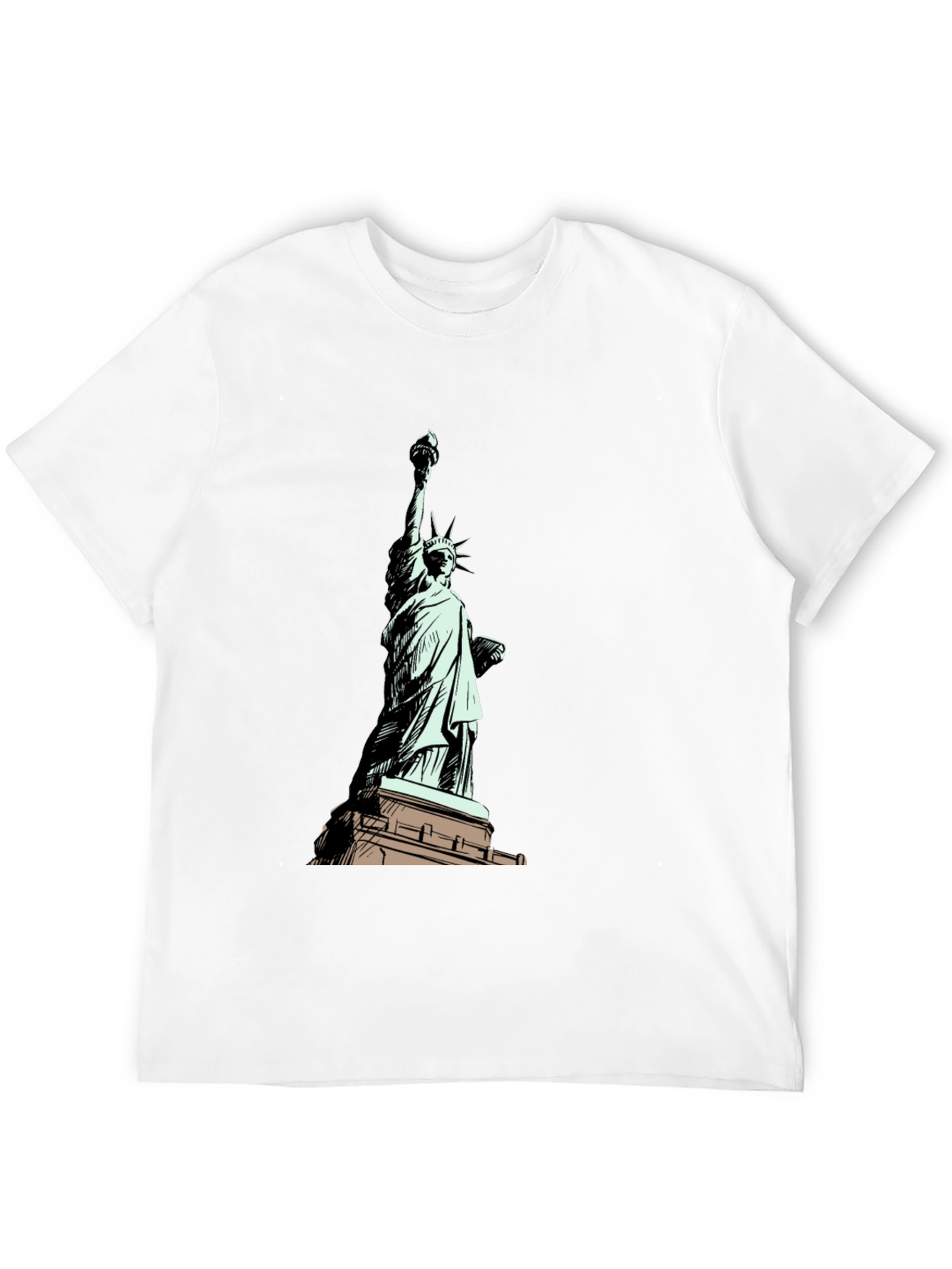 Statue of Liberty Graphic T-Shirt - Black