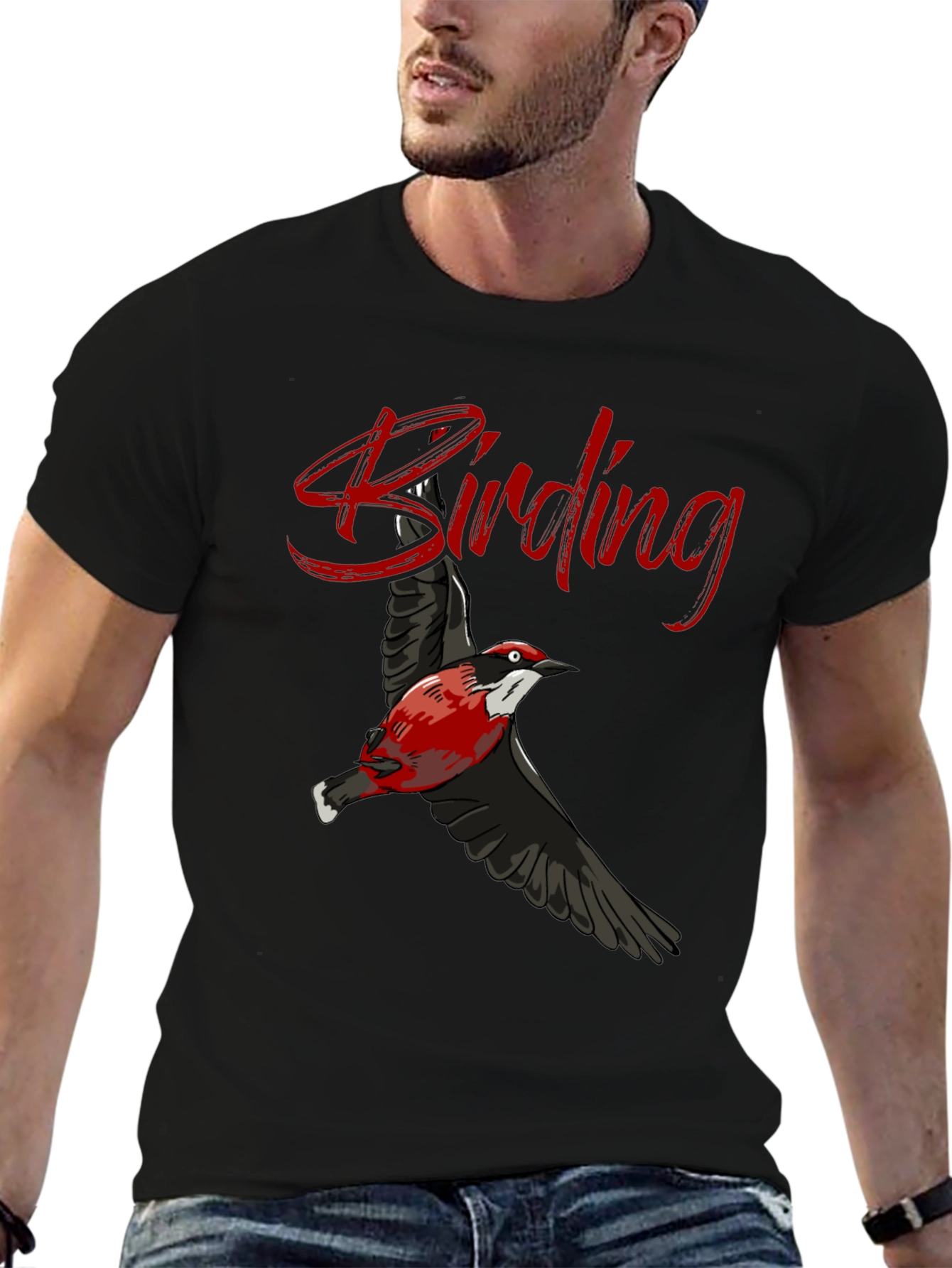 Birding Graphic T-Shirt - Bird Lover Gift