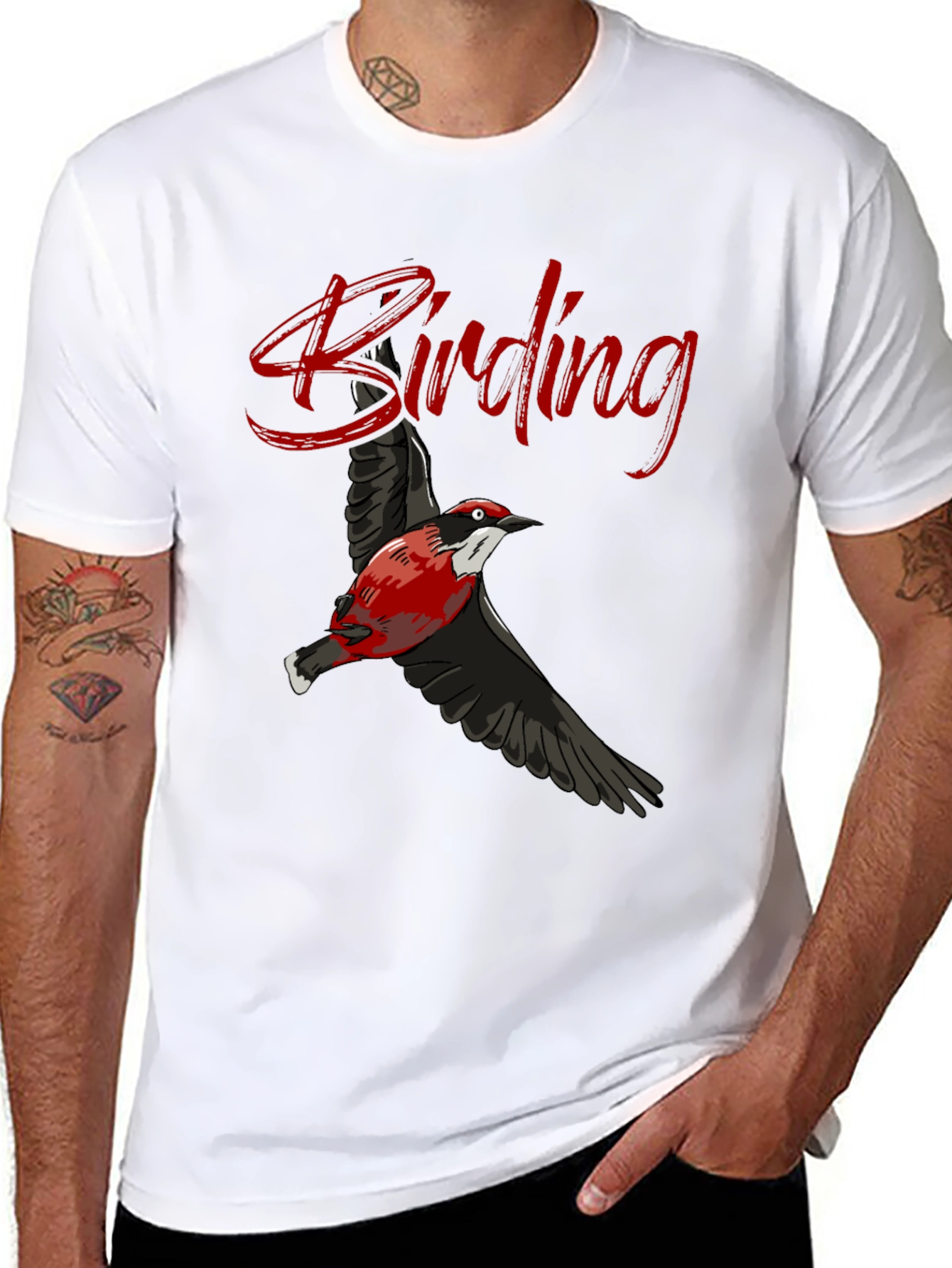 Birding Graphic T-Shirt - Bird Lover Gift