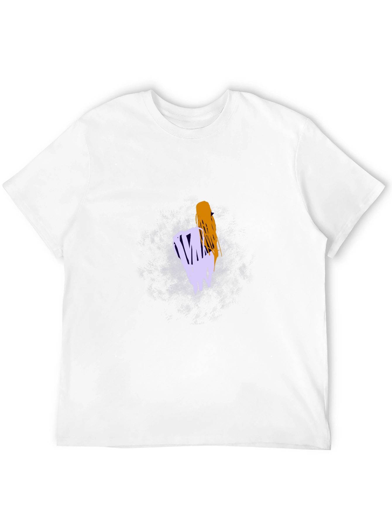 Abstract Graphic Tee - Casual Black T-Shirt