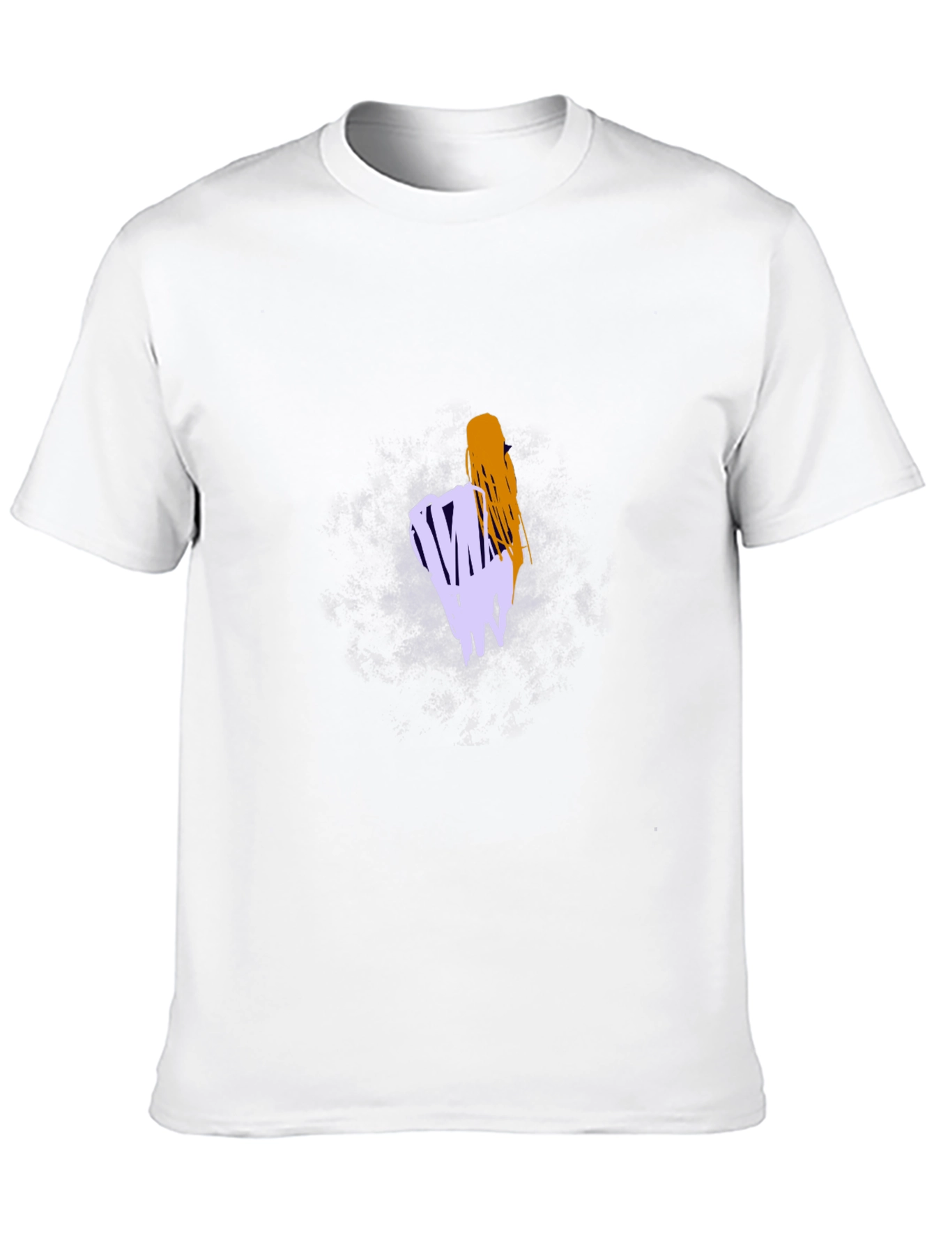 Abstract Graphic Tee - Casual Black T-Shirt
