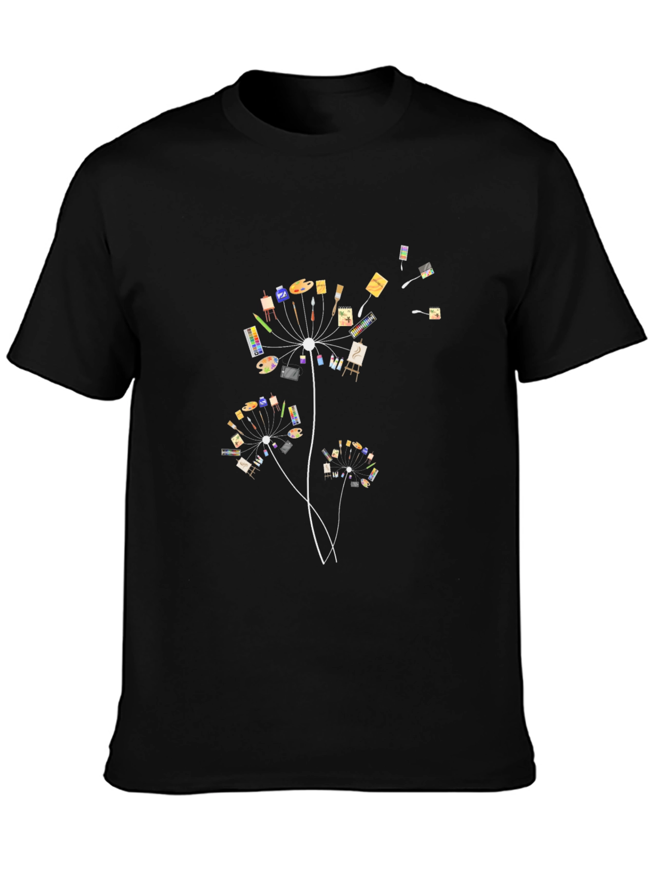 Artistic Dandelion Graphic T-Shirt