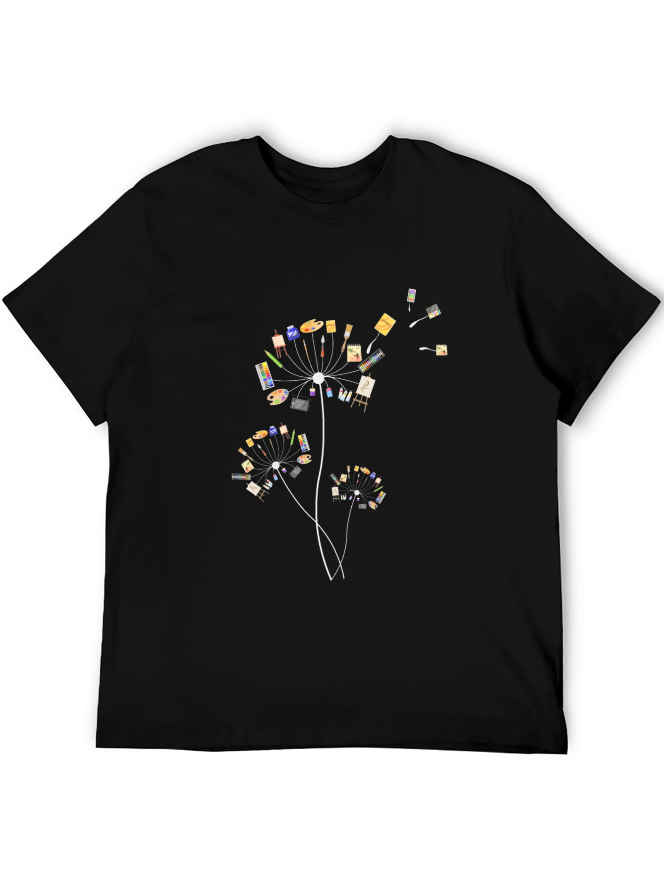 Artistic Dandelion Graphic T-Shirt