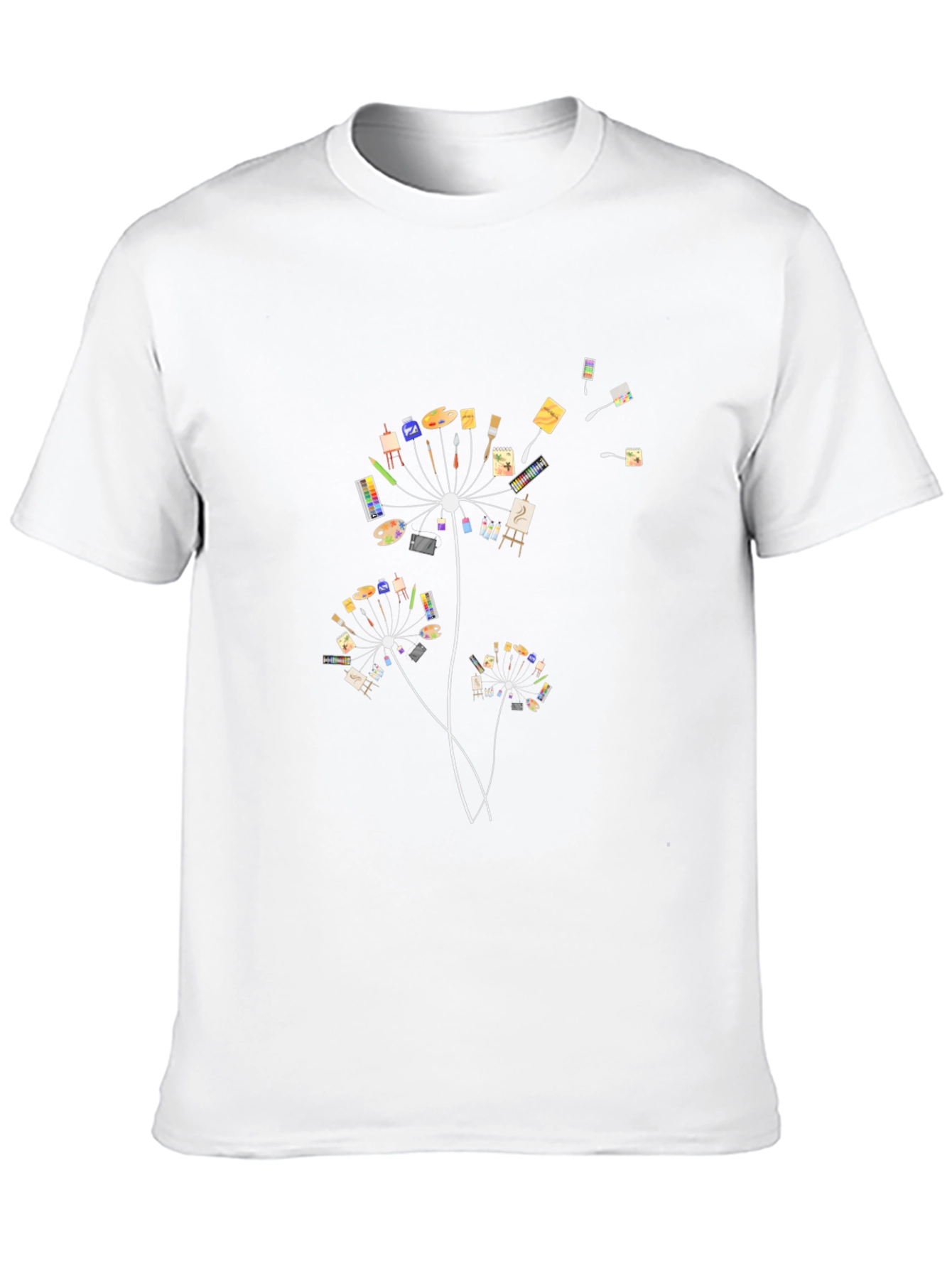 Artistic Dandelion Graphic T-Shirt