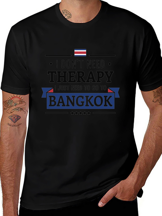 Bangkok Therapy Black Graphic Tee