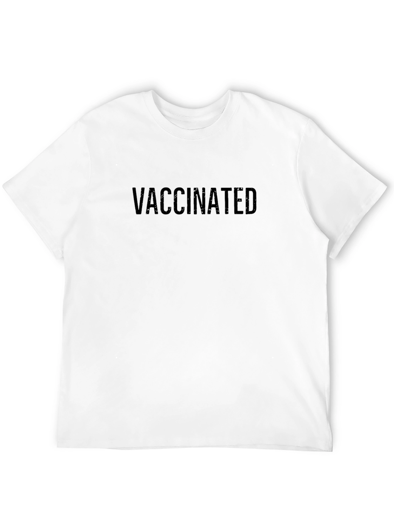 Vaccinated Tee - Stylish & Comfortable Black T-Shirt