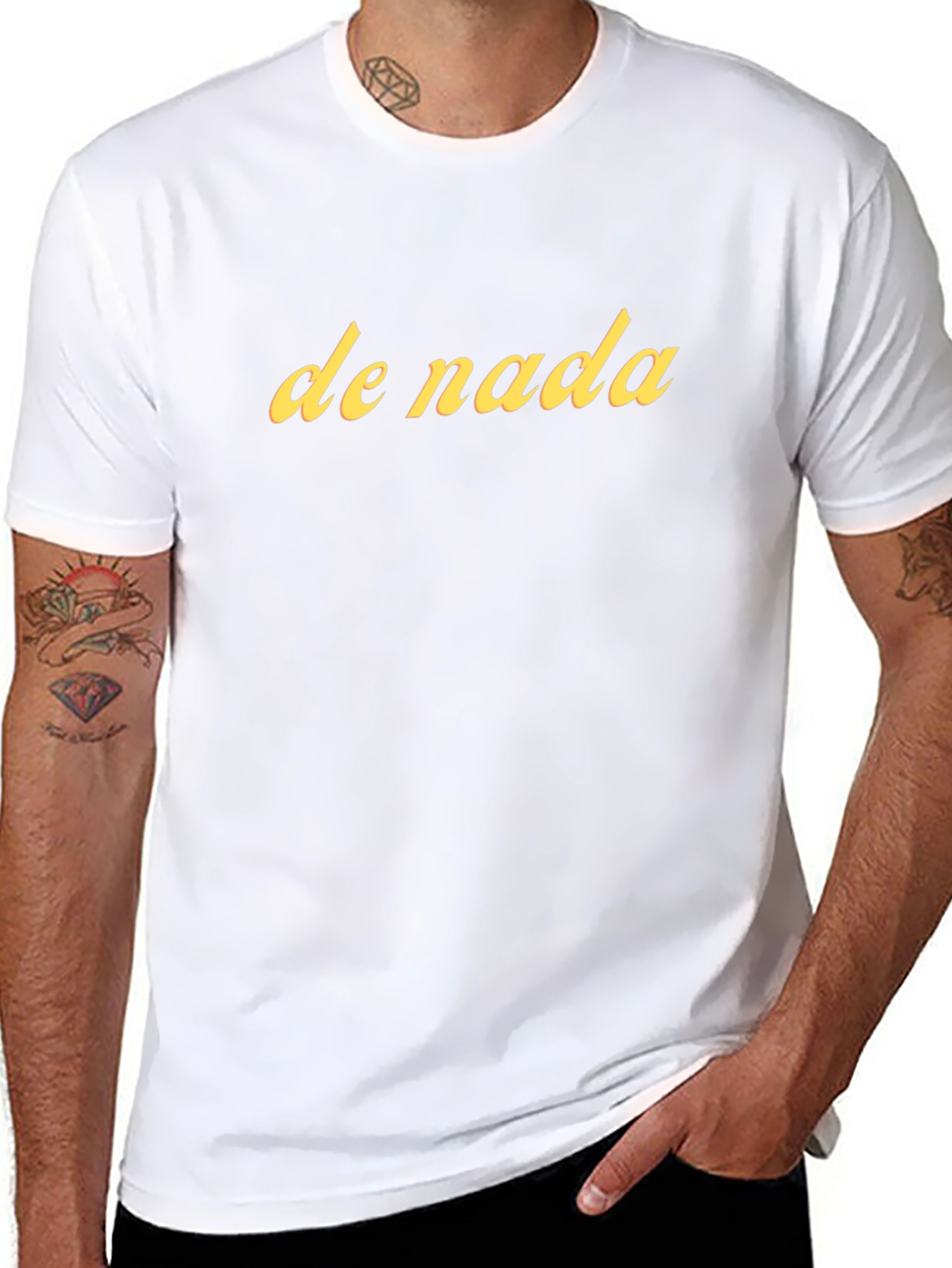De Nada Graphic Tee - Black Cotton T-Shirt