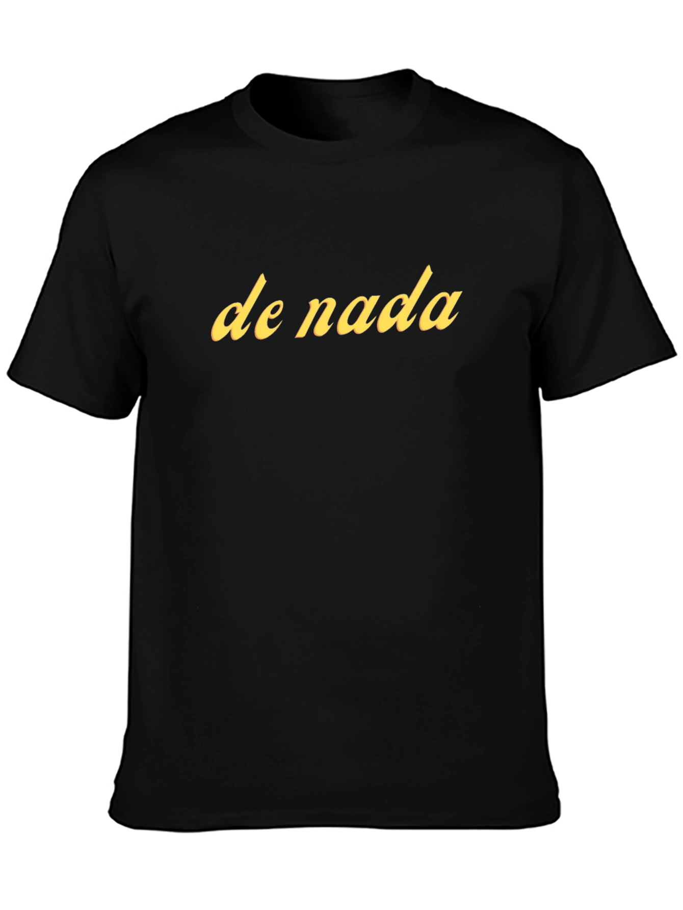 De Nada Graphic Tee - Black Cotton T-Shirt