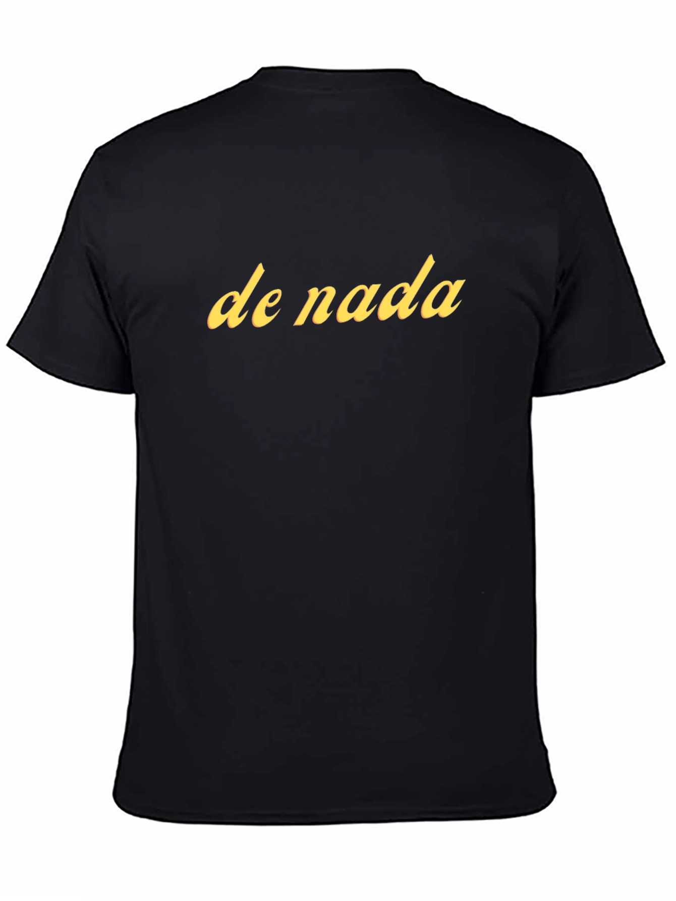 De Nada Graphic Tee - Black Cotton T-Shirt