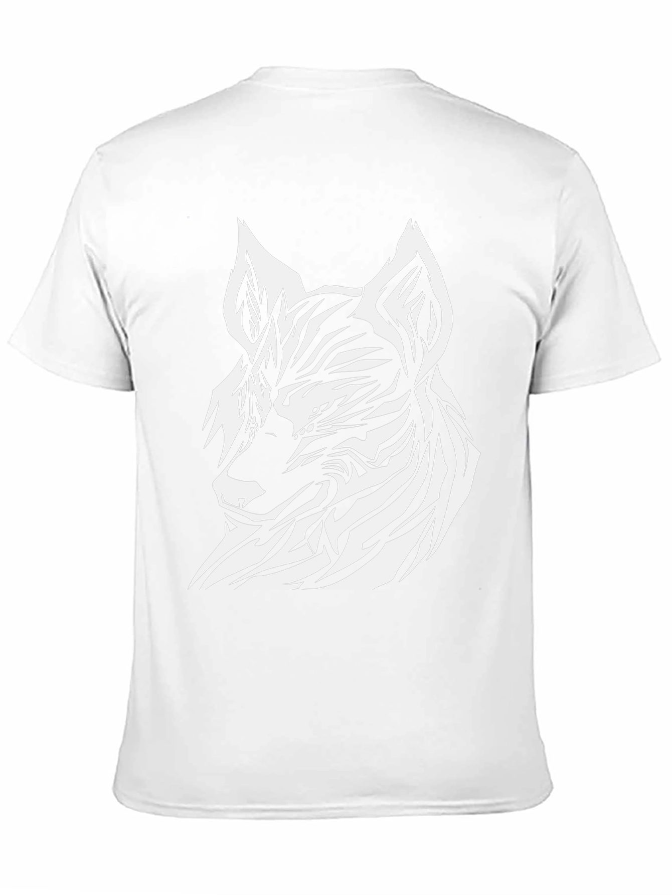 Striking Wolf Graphic Tee - Black Cotton Blend