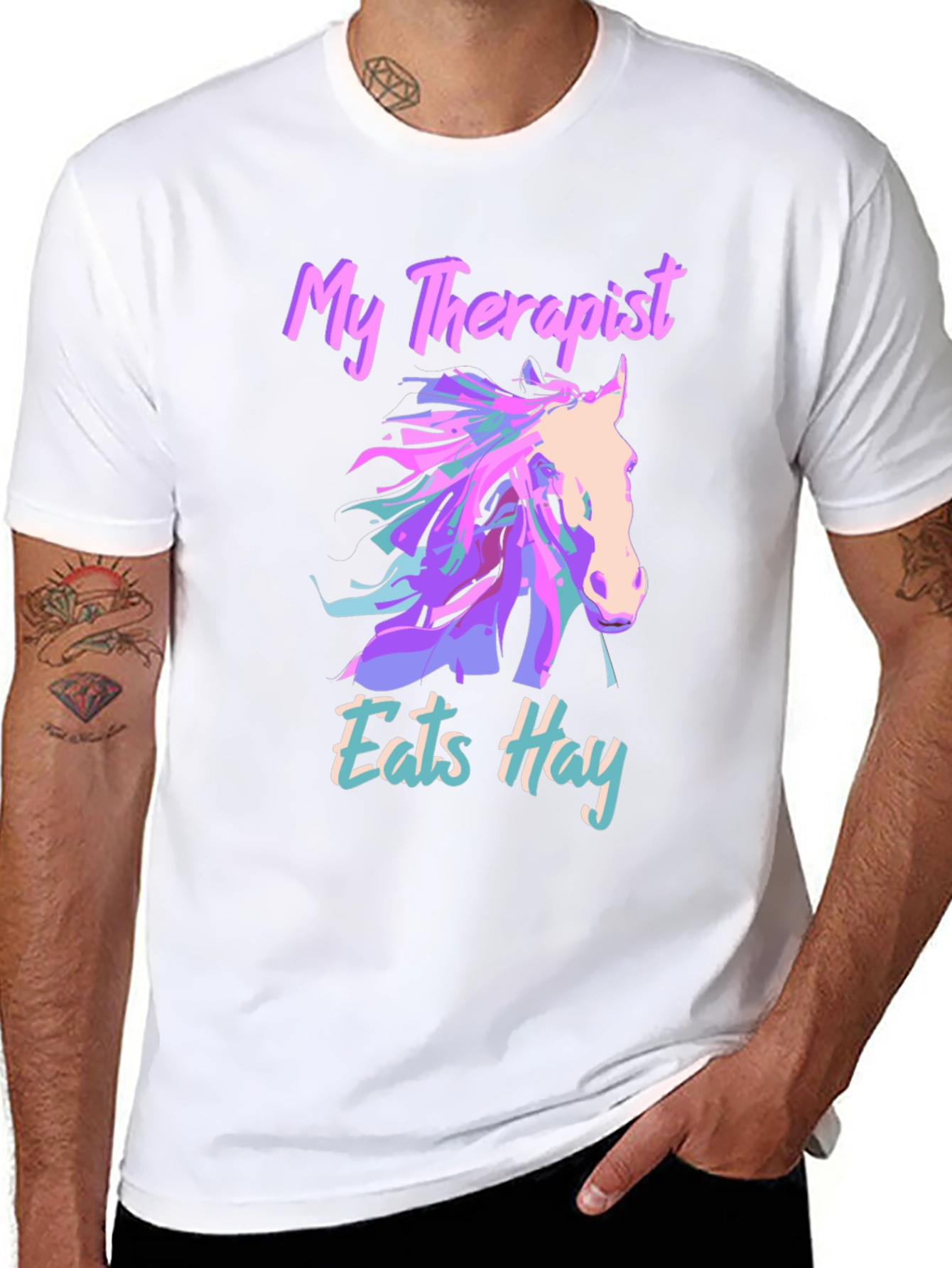 My Therapist Eats Hay Graphic T-Shirt