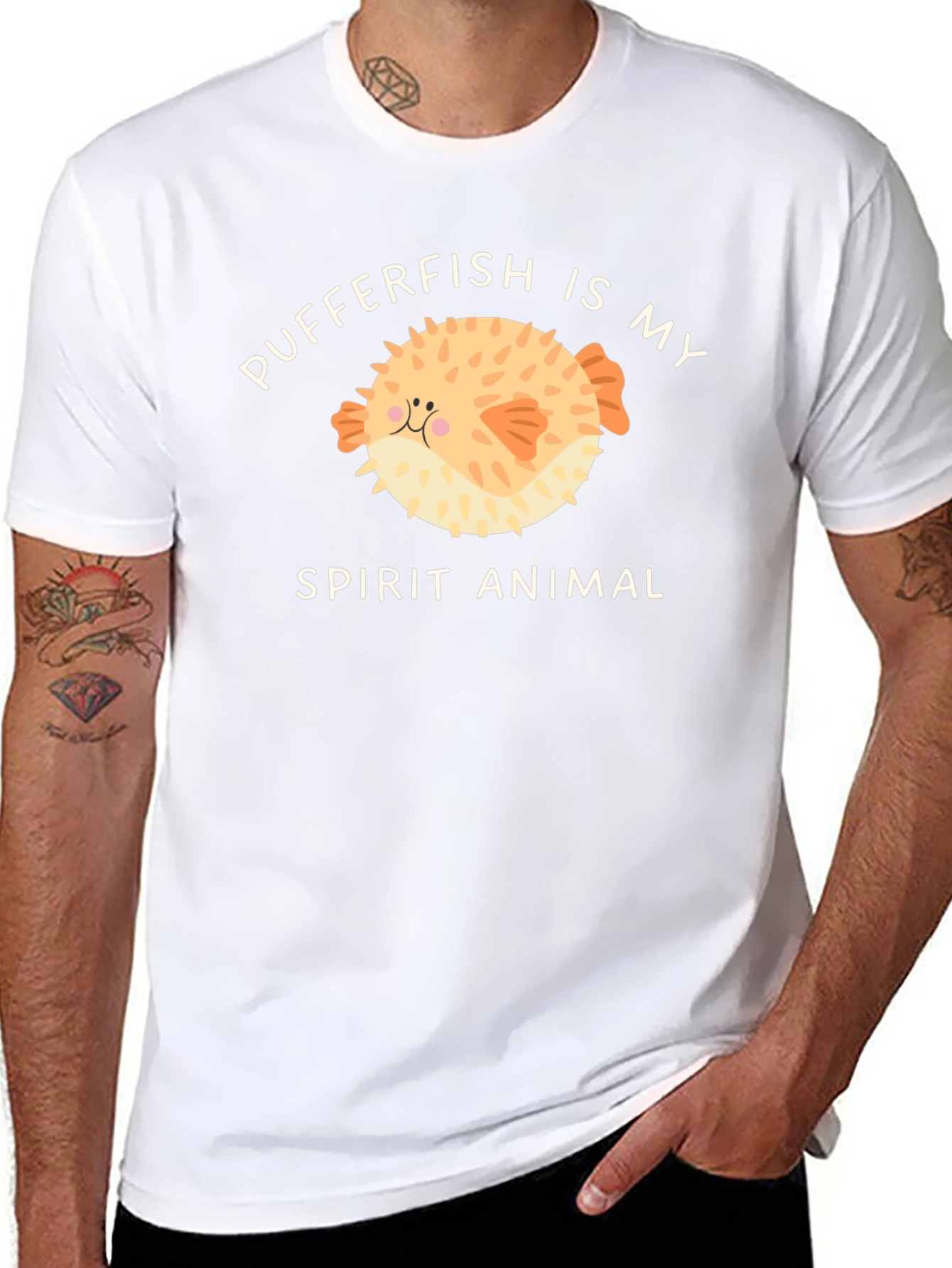 Pufferfish Spirit Animal Graphic Tee