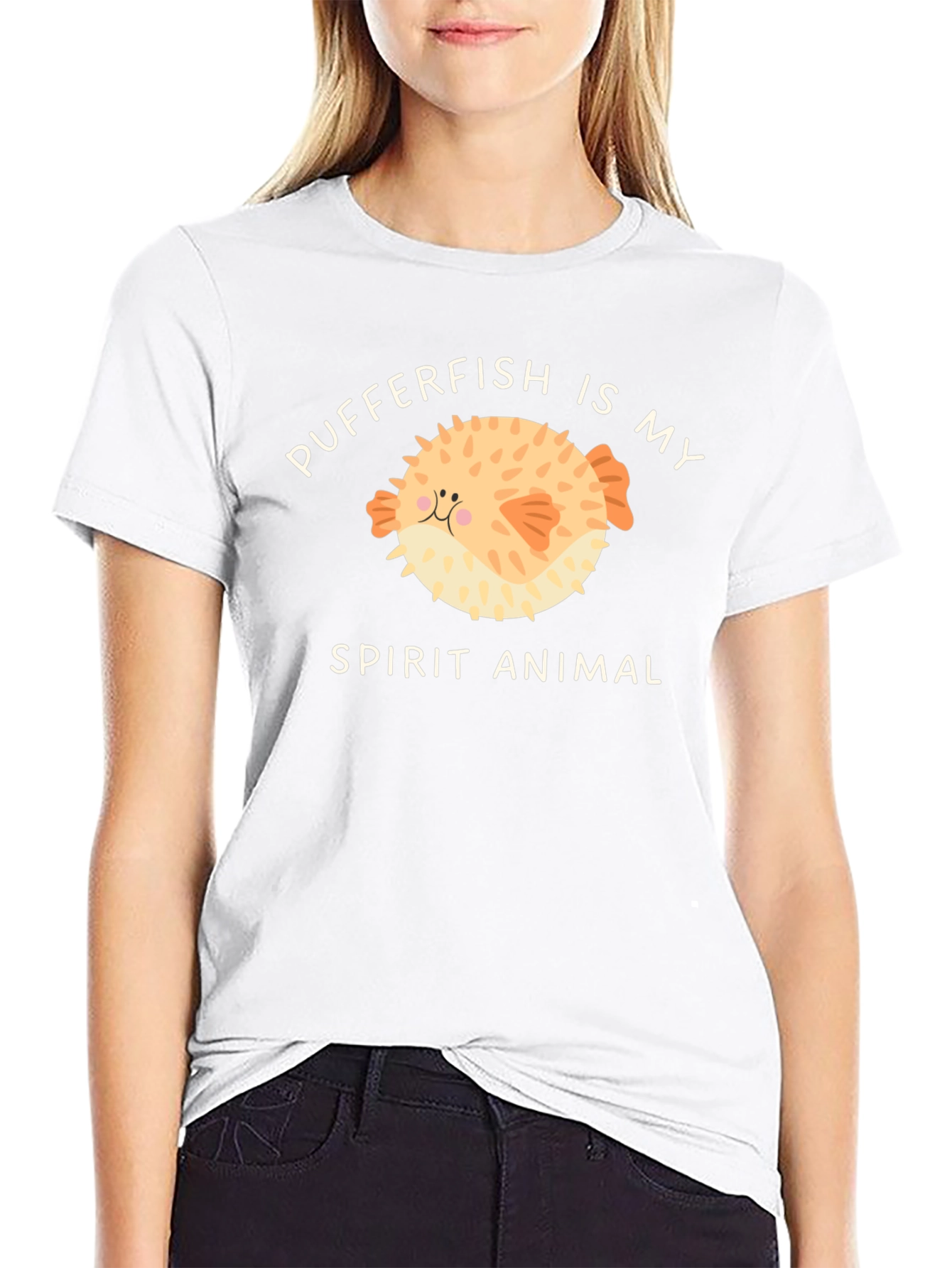 Pufferfish Spirit Animal Graphic Tee