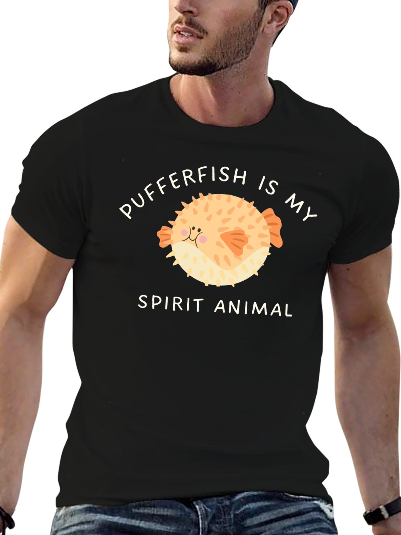 Pufferfish Spirit Animal Graphic Tee