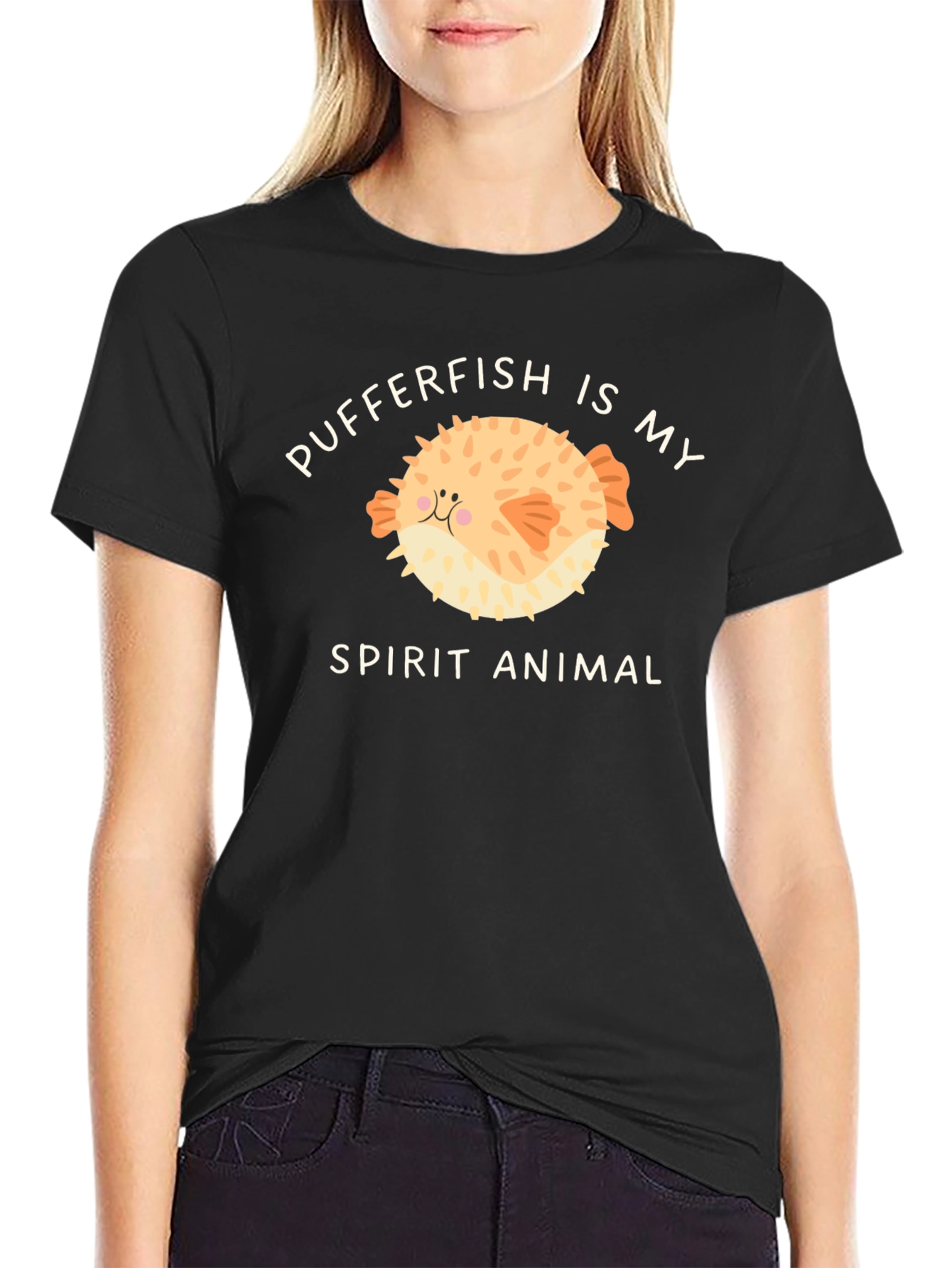 Pufferfish Spirit Animal Graphic Tee