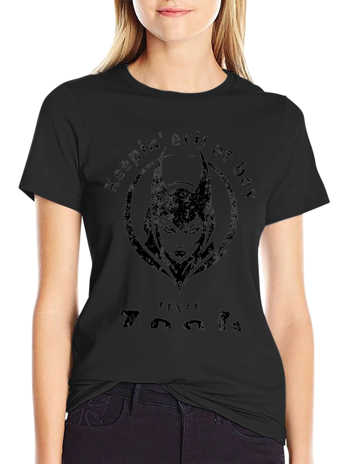 Keepin Evil at Bay T-Shirt - Dark Graphic Tee