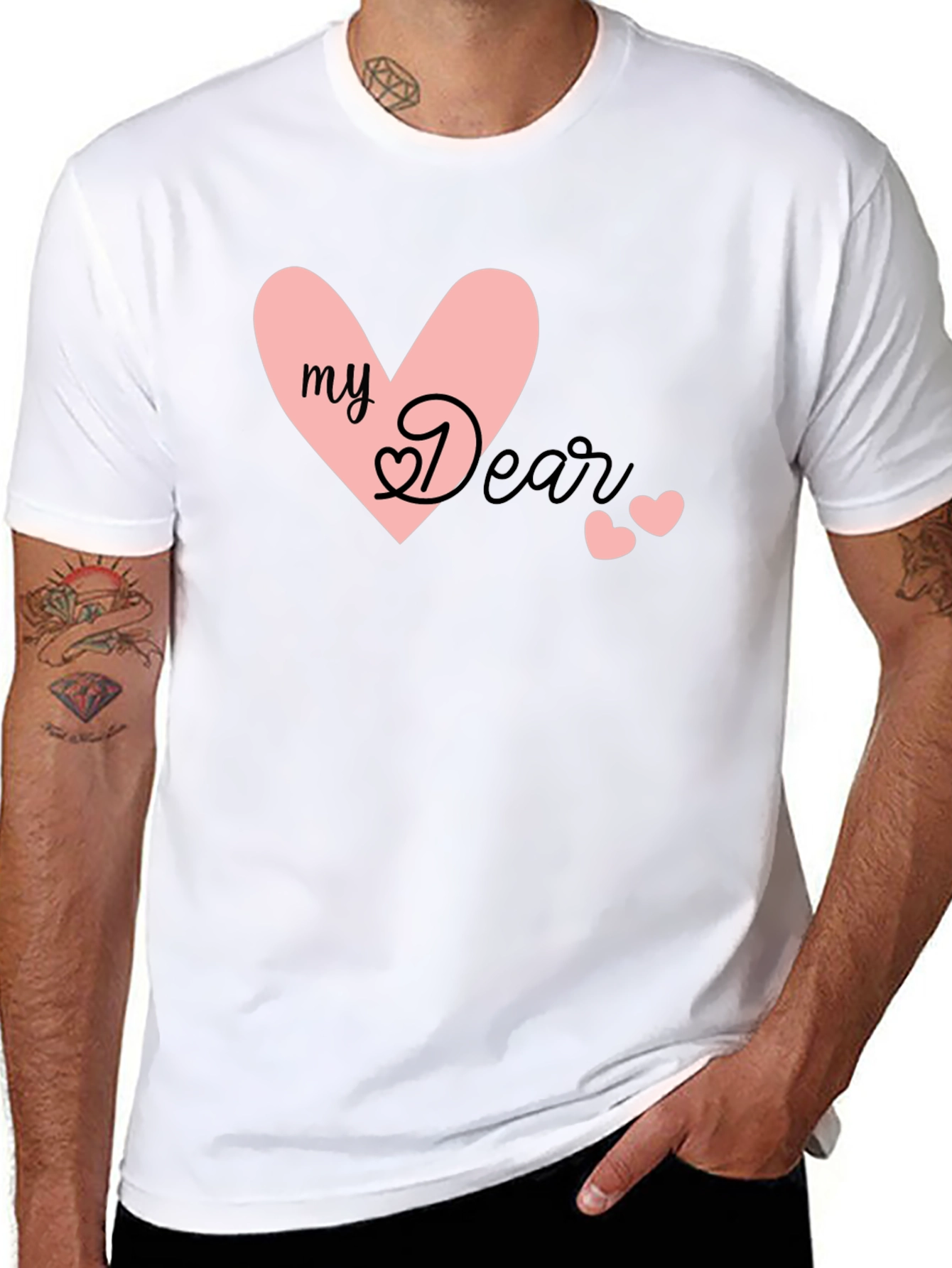 My Dear Heart Graphic Tee - Stylish Mens T-Shirt