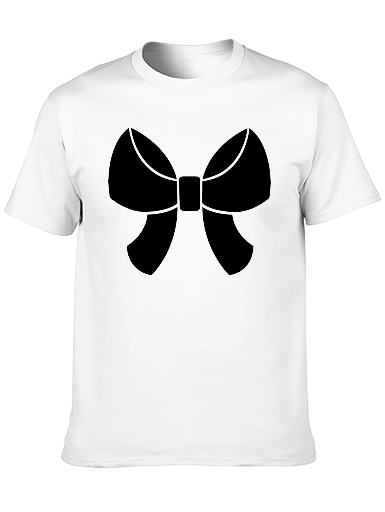 Bow Tie Graphic Black T-Shirt