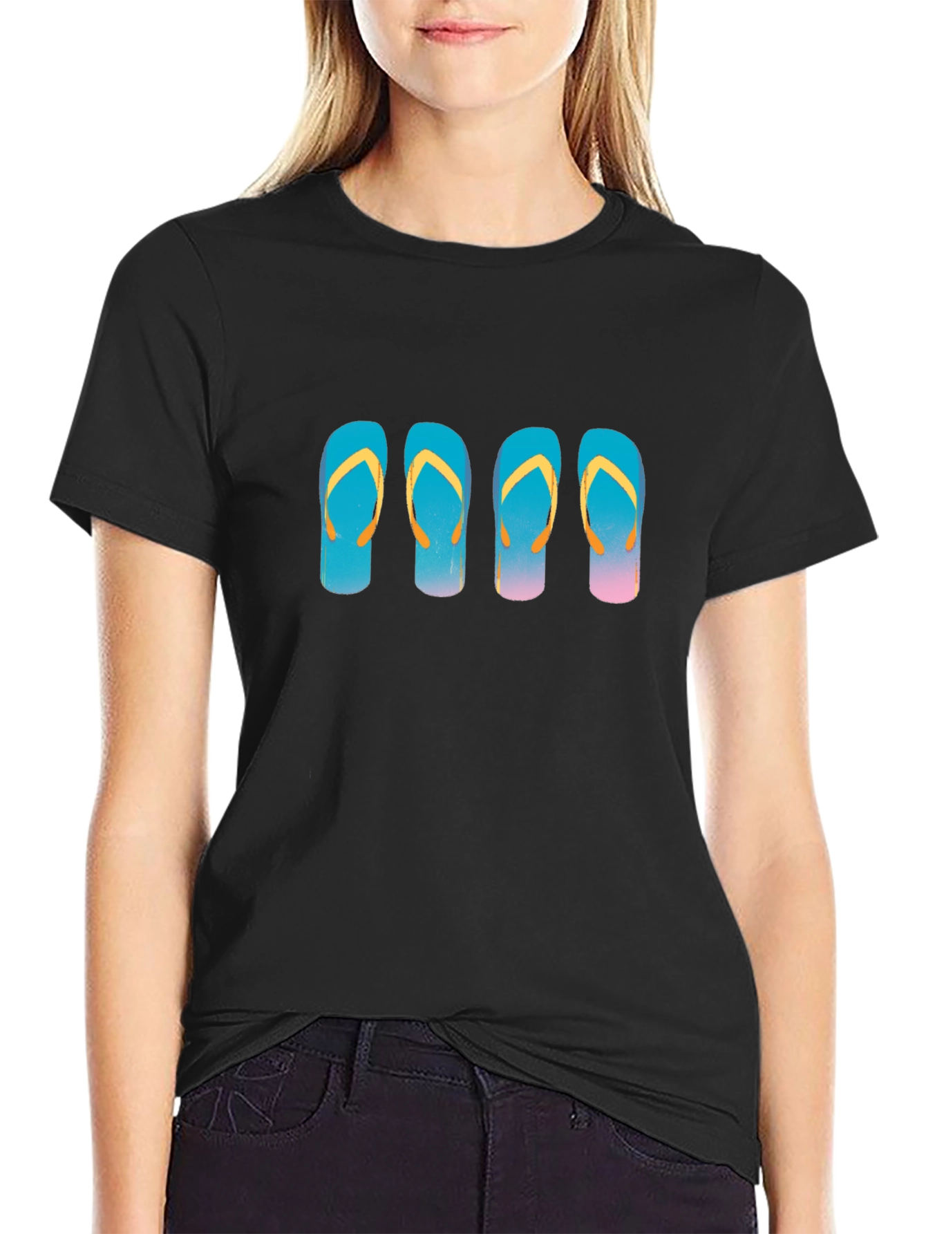 Flip Flop Graphic Tee - Beach Vibes T-Shirt