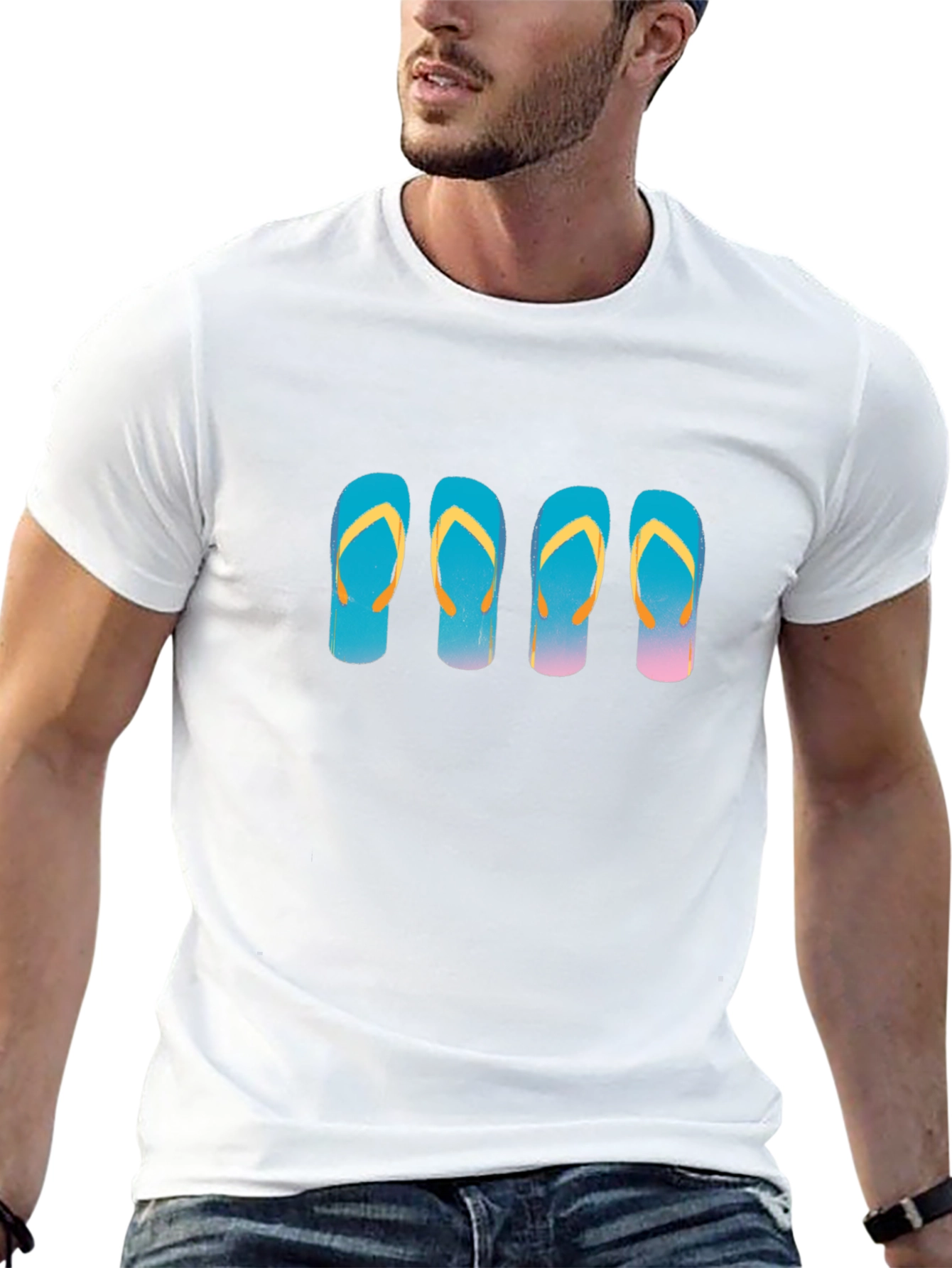 Flip Flop Graphic Tee - Beach Vibes T-Shirt