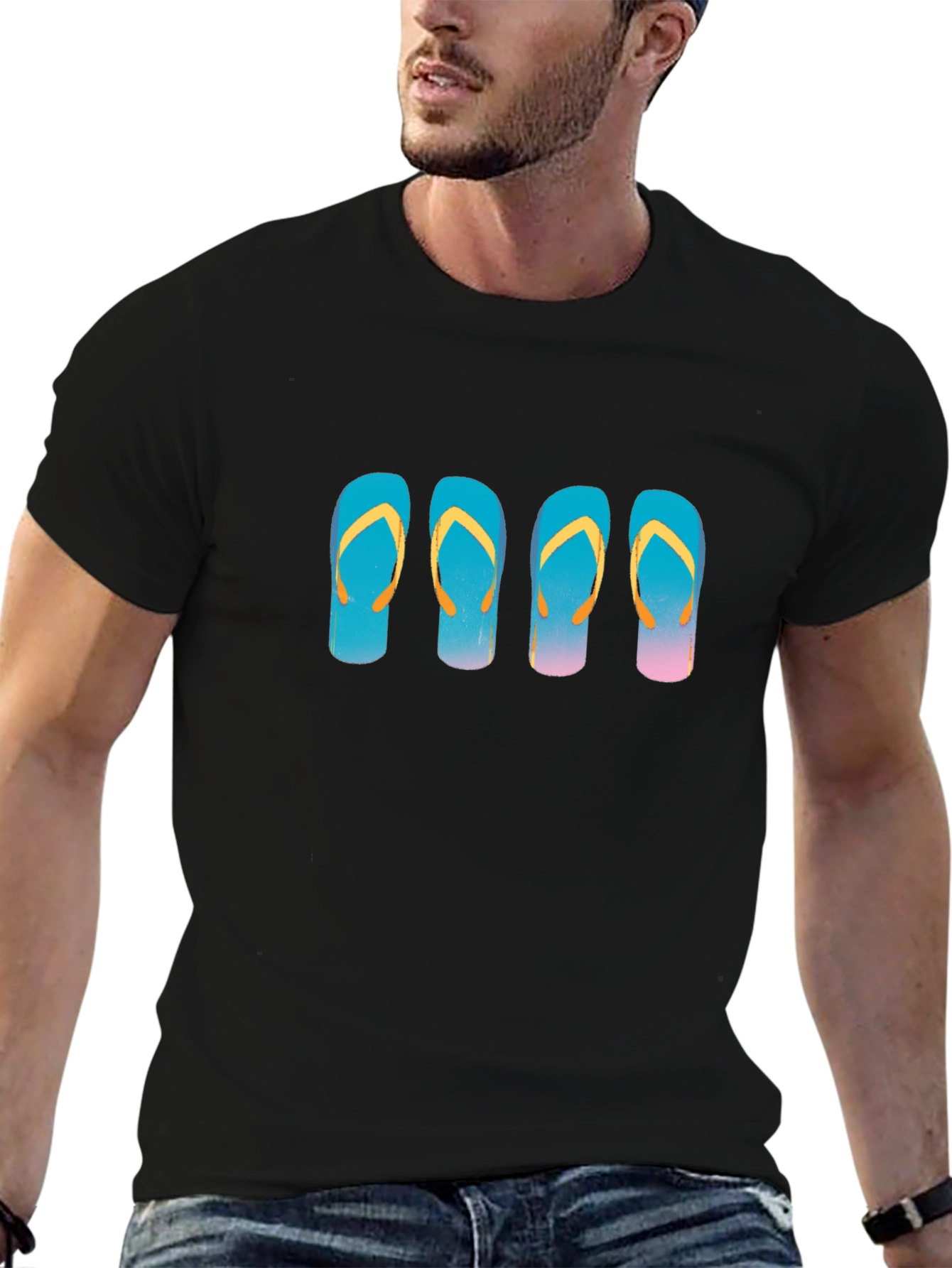 Flip Flop Graphic Tee - Beach Vibes T-Shirt