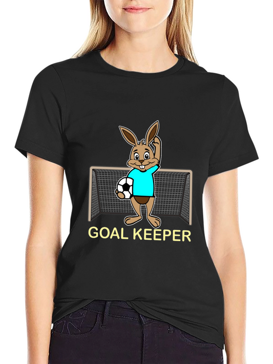 Funny Goalkeeper T-Shirt - Bunny Soccer Player