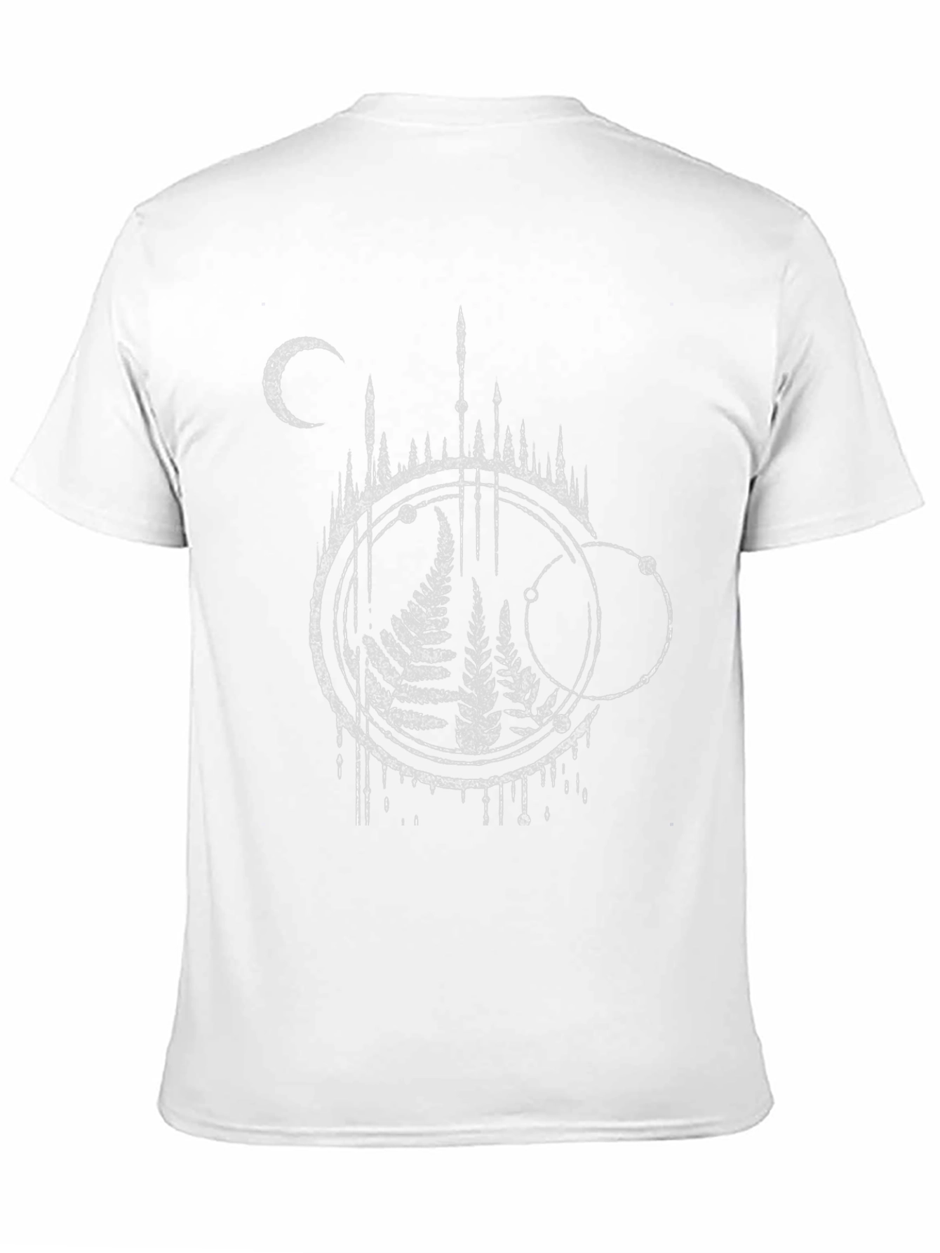 Fern & Moon Graphic Tee - Black Cotton Blend
