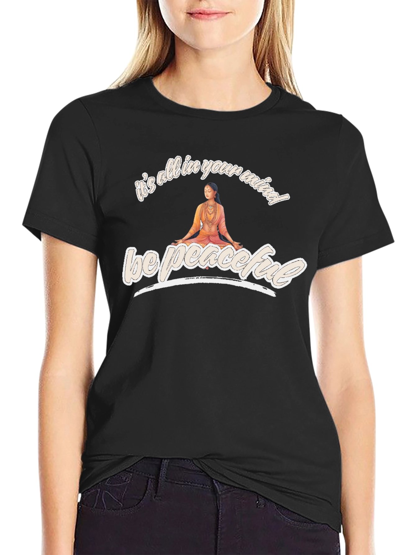 Be Peaceful T-Shirt - Mind Over Matter Yoga Tee