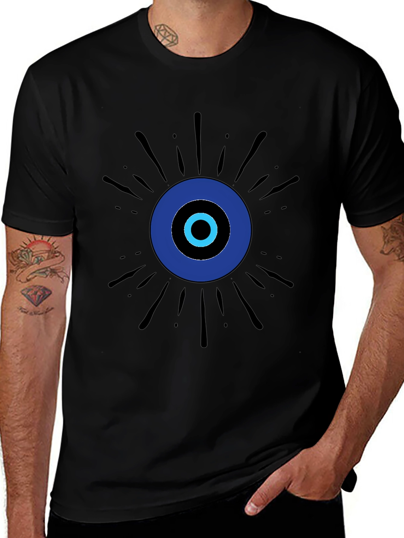 Evil Eye Graphic Tee - Stylish Protection